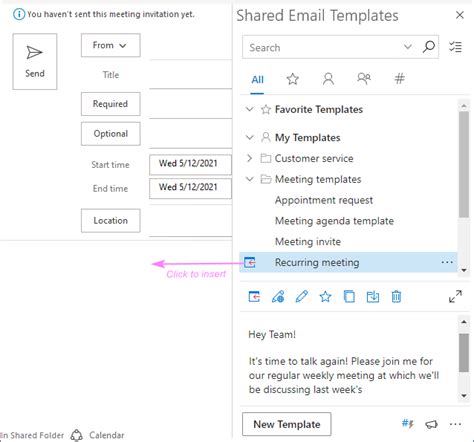 outlook meeting template gpo